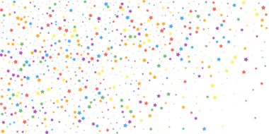 Şenlikli konfeti. Kutlama yıldızları. Neşeli yıldızlar 