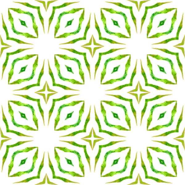 Yeşil geometrik sembolün suluboya sınırı. Yeşil — Stok fotoğraf