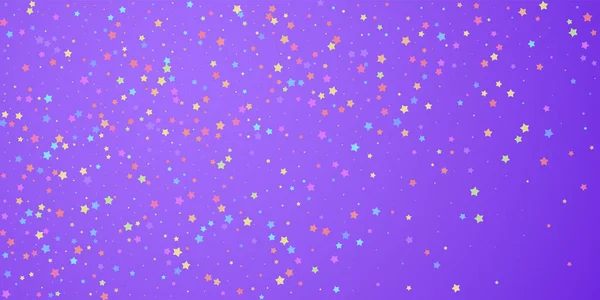 Des confettis festifs. Des stars de la fête. Étoile colorée — Image vectorielle