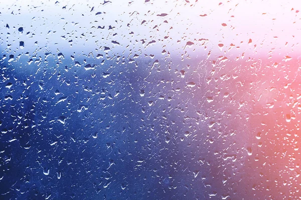 Drops Rain Window Water Glass Running Drops Background Conceptual — Stock Photo, Image