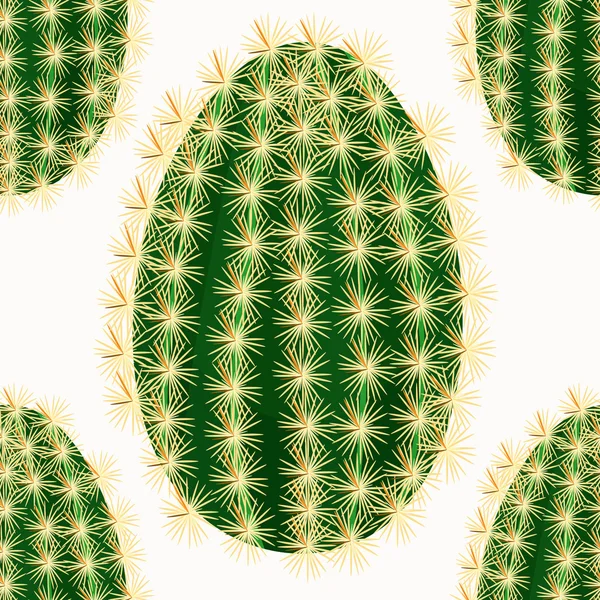 Motif sans couture sans fleur de cactus fermer. illust vectorielle — Image vectorielle