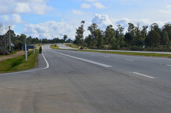highway doubled that takes the coast of Uruguay