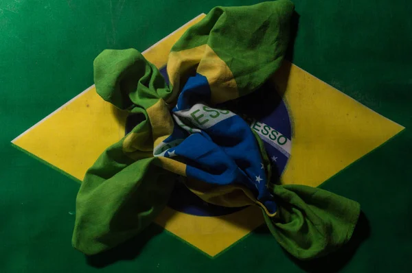 Bandeira Brasil Formato Pássaro — Fotografia de Stock