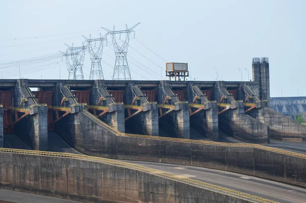 Stock image exits of water in power plant in paraguay