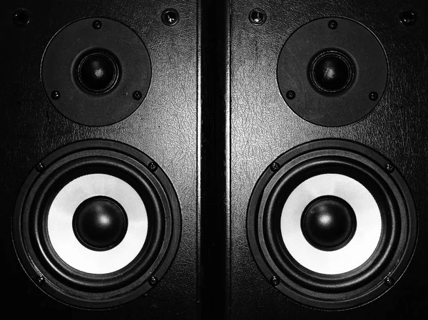 Black music speaker — Stock Photo, Image