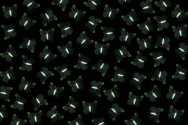 Ateş böcekleri arka planda