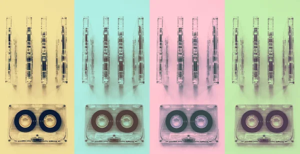 Audio cassettes for recorder — Stock Photo, Image