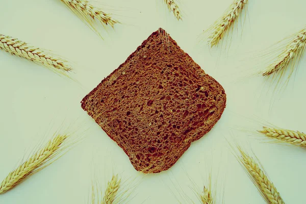 Lezzetli ekmek yapma — Stok fotoğraf