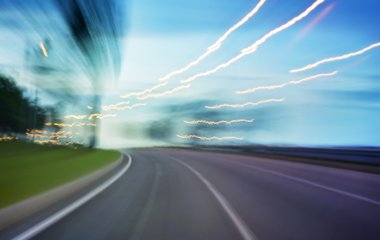 akşam yol bulanık