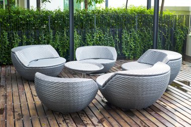 Veranda, yuvarlak kanepe