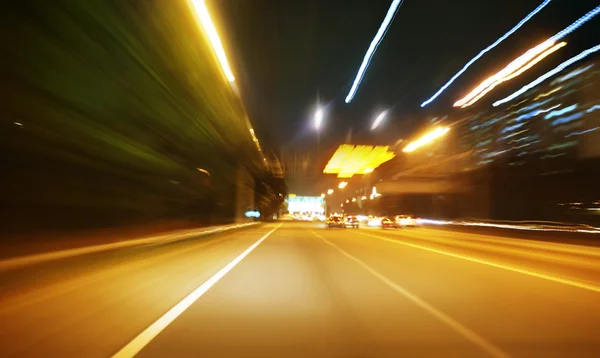 Blurred urban road — Stock Photo, Image