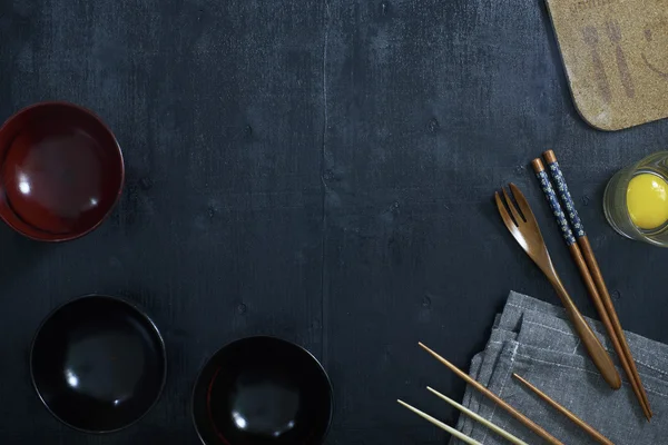 Kitchen utensils on table — Stock Photo, Image