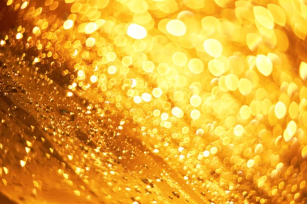 Luces doradas borrosas — Foto de Stock