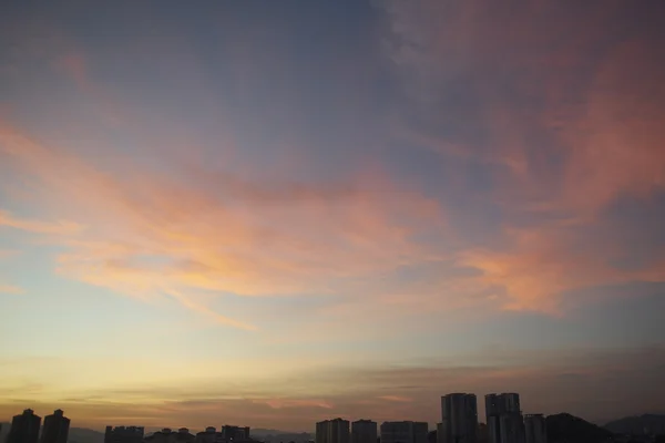 Kuala Lumpur skyline på sunset — Stockfoto