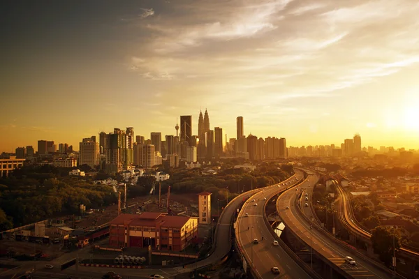 摩天大楼与吉隆坡天际线 — 图库照片
