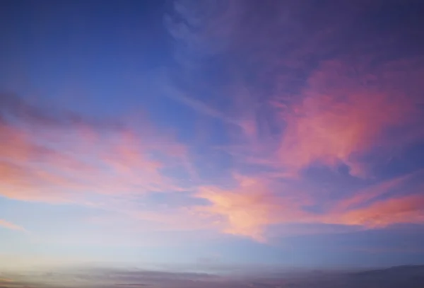 Céu bonito após o pôr do sol — Fotografia de Stock