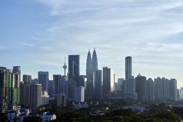 Kuala Lumpur Panorama s mrakodrapy — Stock fotografie