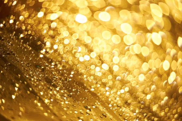 Rozmazané světla zlatý — Stock fotografie