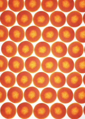 birçok dilimlenmiş havuç Yüzükler