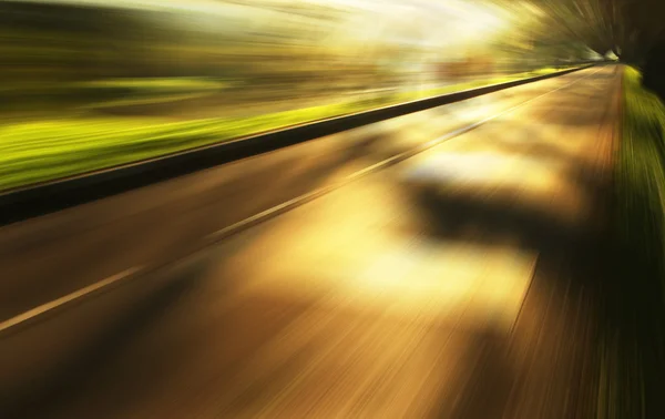 Desenfoque de movimiento carretera — Foto de Stock