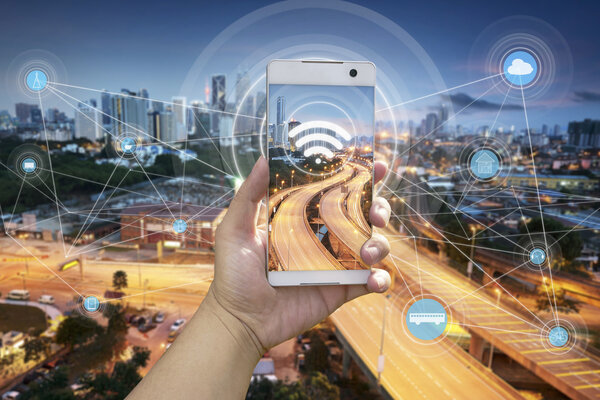 Wifi network connection concept