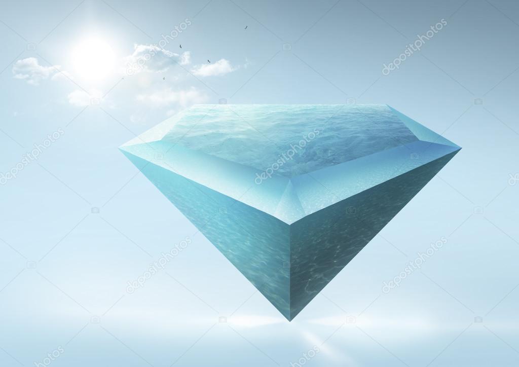 Diamond water island