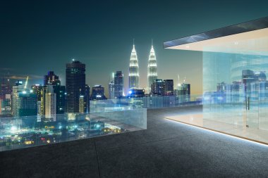 Kuala Lumpur gece ışık
