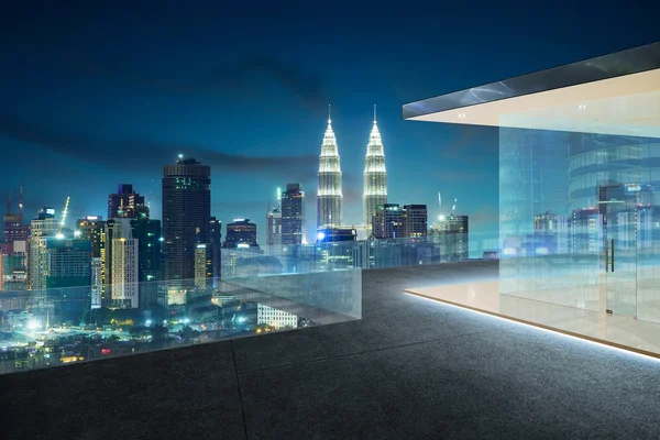 Kuala Lumpur nattlampor — Stockfoto