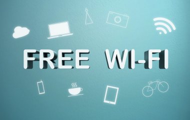Ücretsiz Wi-Fi işareti