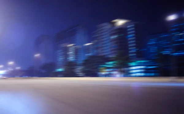 夜の道路シーンのモーション ブラーします。 — ストック写真