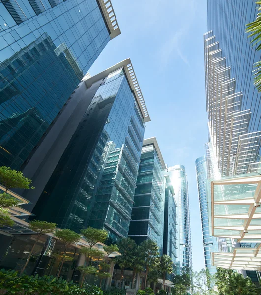 Modern city skyscrapers — Stock Photo, Image