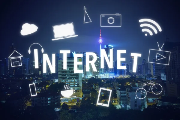 İnternet teknolojisi kavramı — Stok fotoğraf