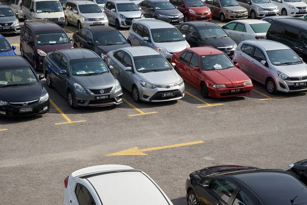 Parking lots in Kuala Lumpur — Stock Photo, Image