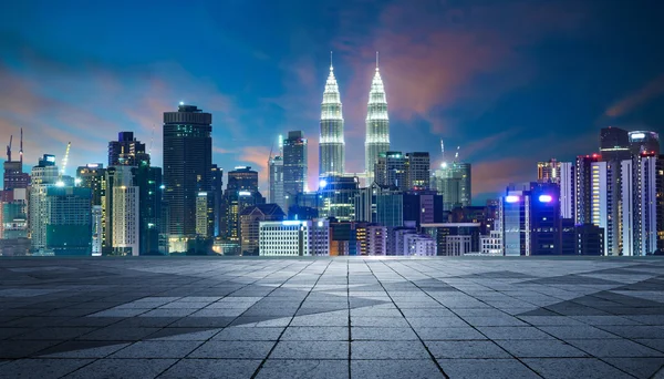 Kuala Lumpur nattlampor — Stockfoto