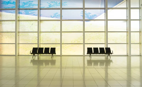Abflughalle am Flughafen — Stockfoto