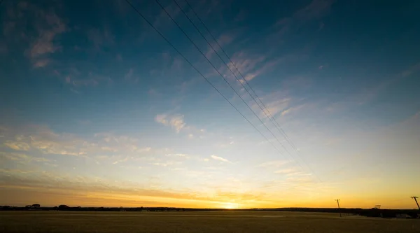 Beautiful sunset in Hyden — Stock Photo, Image