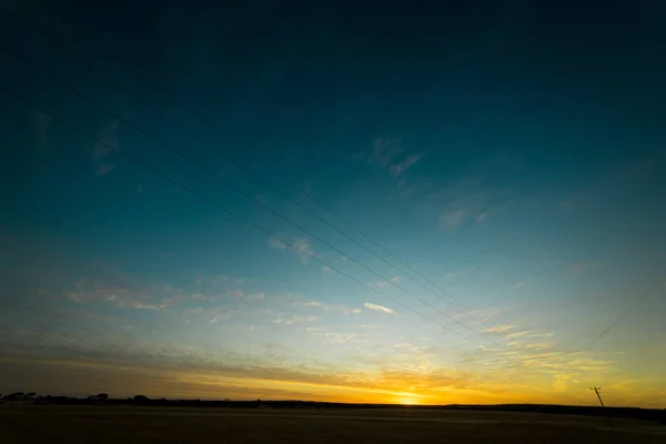 Prachtige zonsondergang in Hyden — Stockfoto