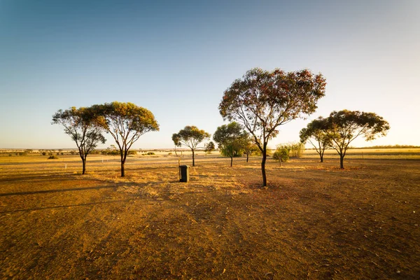 Zonsopgang op de boerderij Hyden — Stockfoto