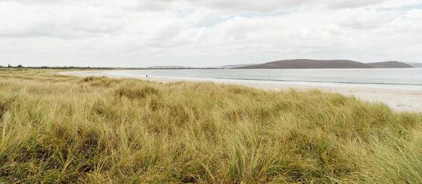 Ember a Beach Panorama — Stock Fotó