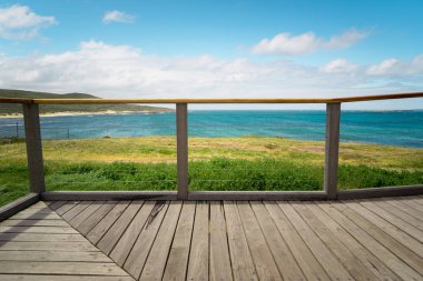 Cape Leeuwin görünümünün deniz manzarası