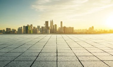 panoramik şehir manzarası