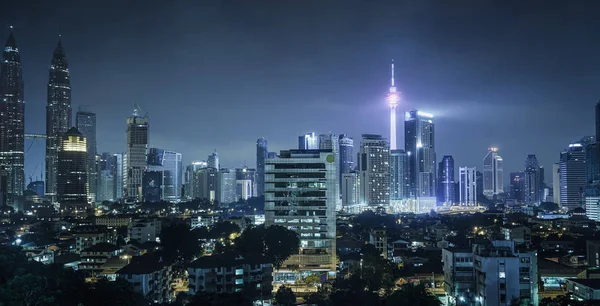 Kuala Lumpur por la noche — Foto de Stock