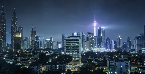 Kuala Lumpur di notte — Foto Stock