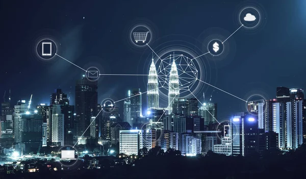 Concepto de ciudad inteligente —  Fotos de Stock