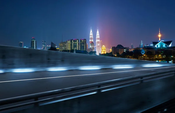 Motion blur of city road — Stock Photo, Image