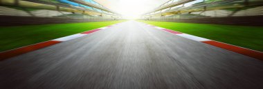 Motion blur racing circuit  clipart