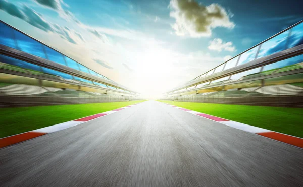 Motion blur racing circuit — Stock Photo, Image