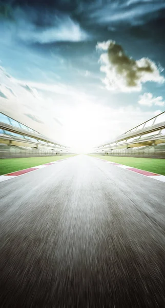 Motion blur racing circuit — Stock Photo, Image