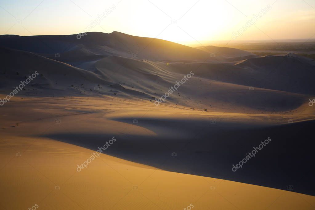 Sand desert in Tibet