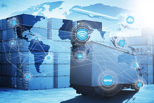 Map global logistics 